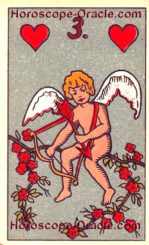 Lenormand Horoscope card the cupid