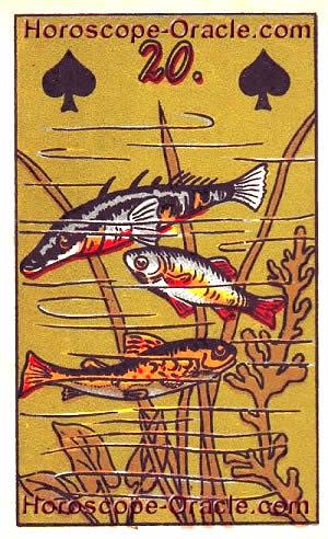 Lenormand Horoscope card the fishes