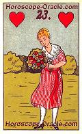 The Lady, meaning of Lenormand Horoscope Card
