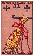 The Rod, meaning of Lenormand Horoscope Card