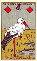 The Stork, meaning of Lenormand Horoscope Card