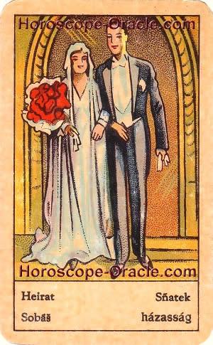 Horoscope tarot card the marriage
