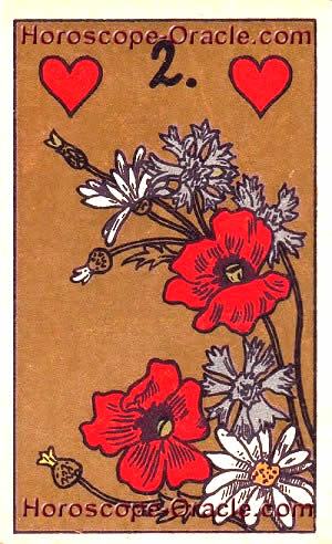 Lenormand Horoscope card the flower