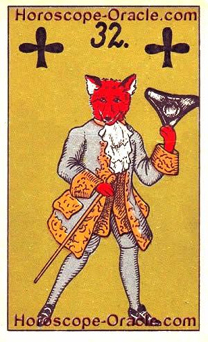 Lenormand Horoscope card the fox