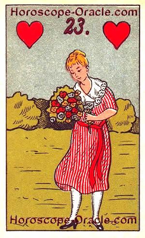 Lenormand Horoscope card the lady