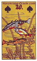 The Fishes, meaning of Lenormand Horoscope Card