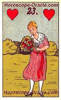 The Lady, meaning of Lenormand Horoscope Card