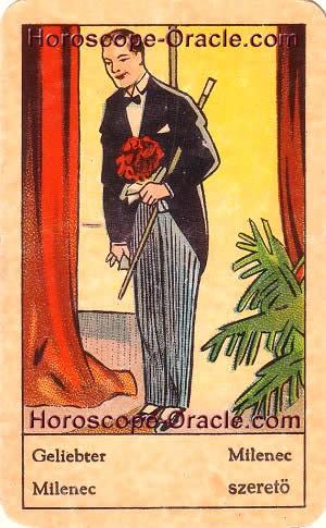 Horoscope tarot card the lover