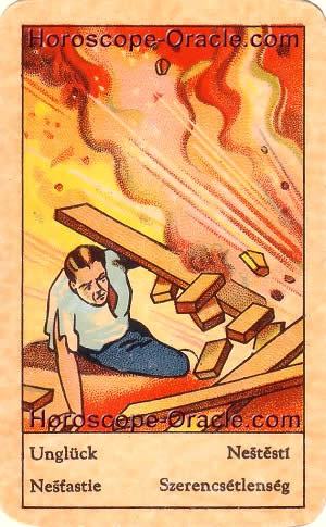 Horoscope tarot card the misfortune