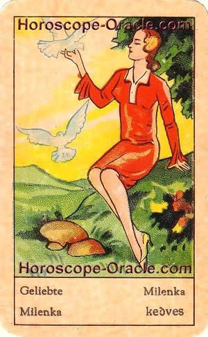 Horoscope tarot card the sweetheart