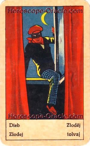 Horoscope tarot card the thief